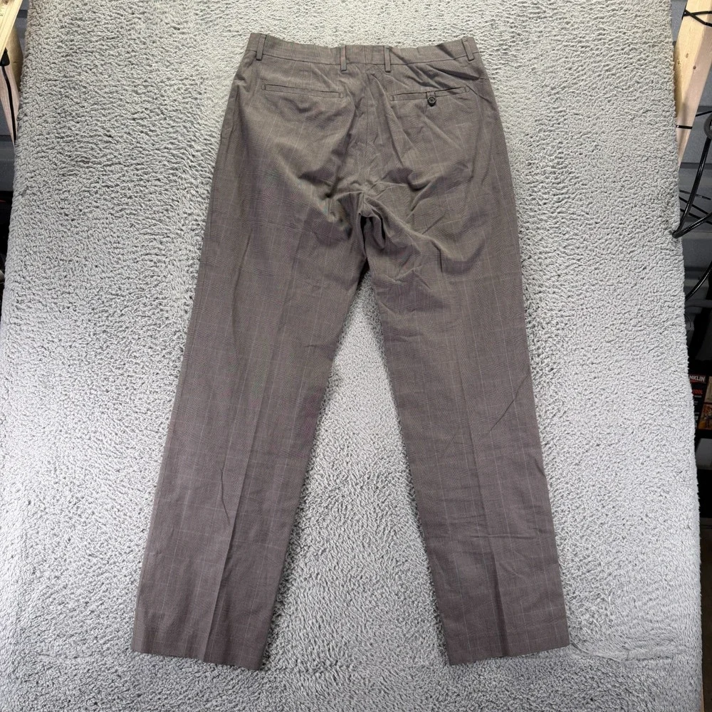Banana Republic Pant Men's 34x34 Brown Cotton Dress Straight Business Formal